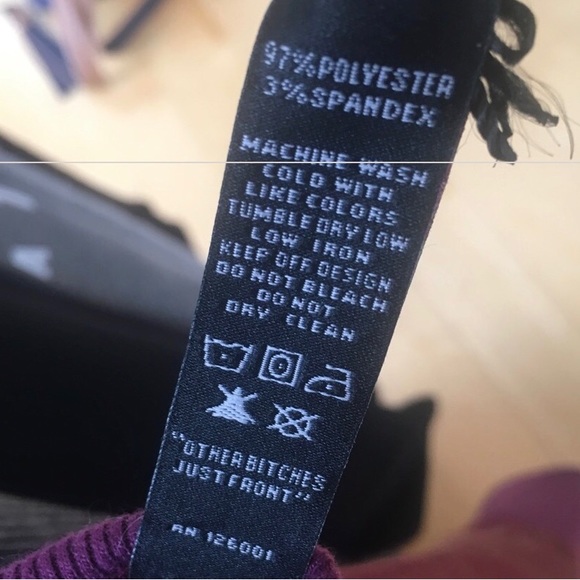 NWT MTTM Low Cut Back Sweatshirt - Picture 5 of 5